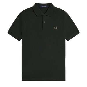 Fred Perry Slim Fit Plain Polo Night Green / Olive Mint