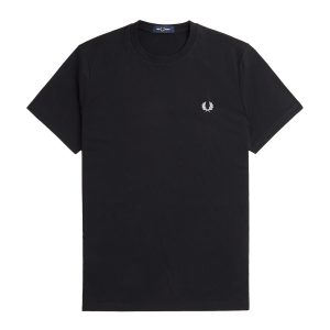 Fred Perry Laurel Wreath Graphic T-Shirt Black