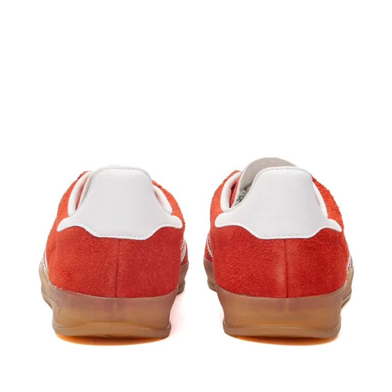 Adidas Gazelle Indoor Woman HQ8718 Bold Orange / Cloud White / Gum - Imagen 4