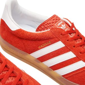 Adidas Gazelle Indoor Woman HQ8718 Bold Orange / Cloud White / Gum - Imagen 5