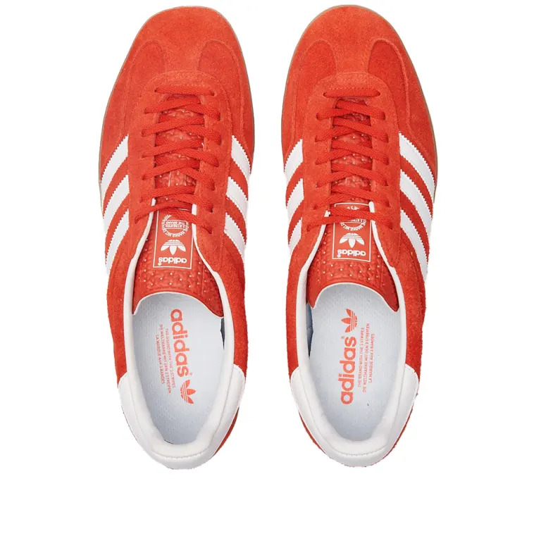 Adidas Gazelle Indoor Woman HQ8718 Bold Orange / Cloud White / Gum - Imagen 6