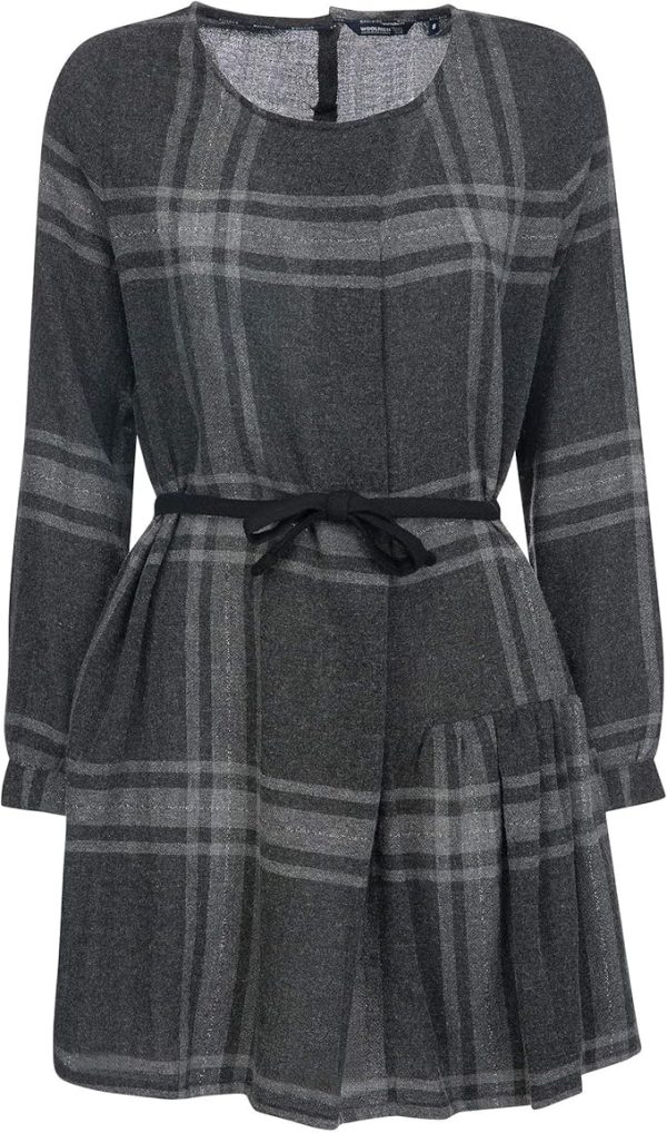 Woolrich Woman Wool Gauze Dress Grey