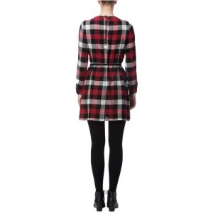 Woolrich Woman Wool Gauze Dress Red - Imagen 2