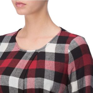 Woolrich Woman Wool Gauze Dress Red - Imagen 3