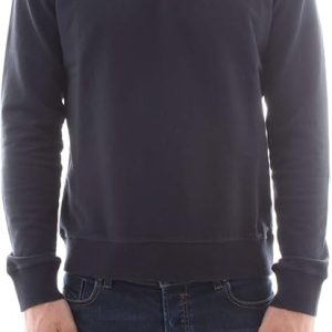 Woolrich Basic Logo Crew Neck Navy