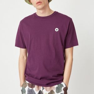 Wood Wood Double AA Ace T-Shirt Aubergine - Imagen 2
