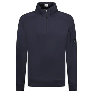 C.P. Company Light Fleece Half Zipped Sweatshirt Navy