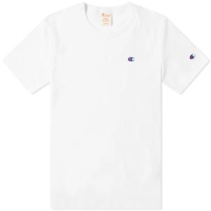 Champion Reverse Weave Rear Script Logo T-Shirt White