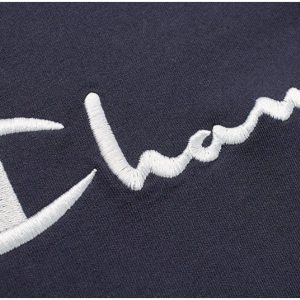 Champion Reverse Weave Script Logo T-Shirt Navy - Imagen 2