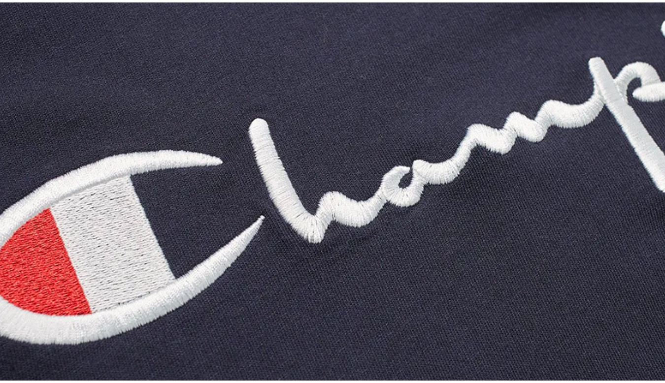 Champion Reverse Weave Script Logo T-Shirt Navy - Imagen 2