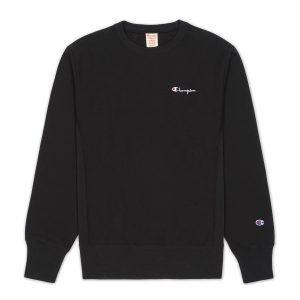Champion Reverse Weave Crewneck Sweatshirt 214032 Black - Imagen 3
