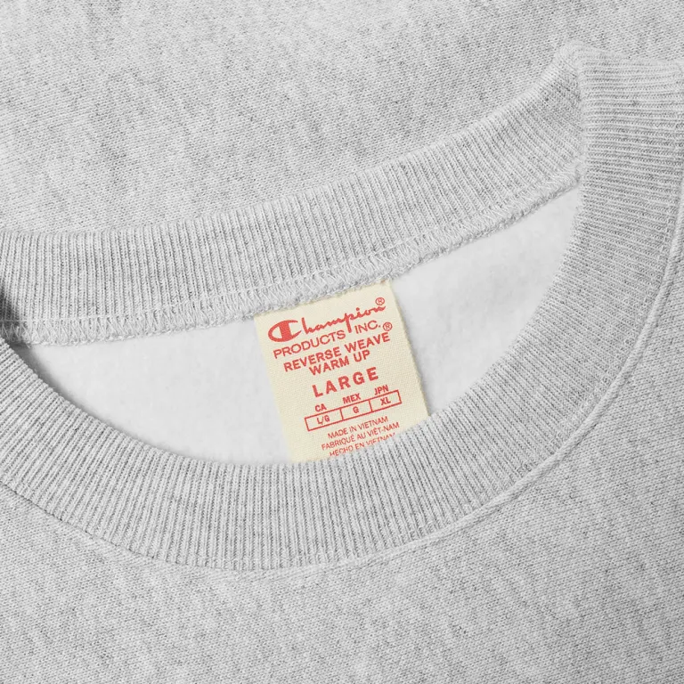 Champion Reverse Weave Crewneck Sweatshirt 210975 Grey - Imagen 4