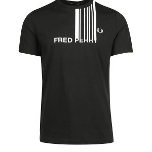 Fred Perry Graphic Crew Neck T-Shirt Black