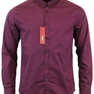 Merc Polka Dot Shirt Siegel Wine