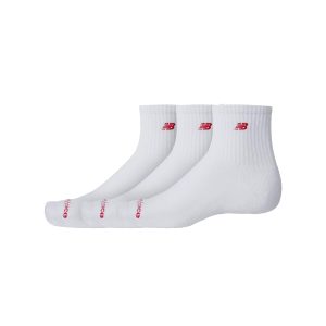 New Balance Patch Logo Ankle 3 Pack White