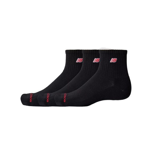 New Balance Patch Logo Ankle 3 Pack Black