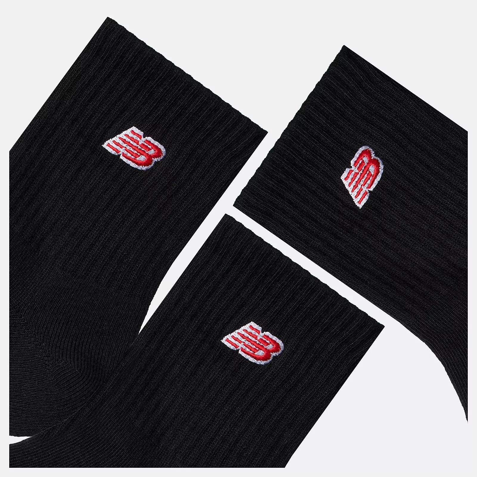New Balance Patch Logo Ankle 3 Pack Black - Imagen 2