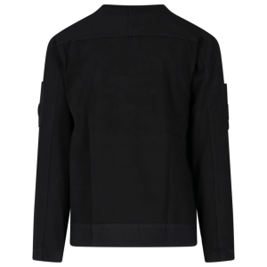 C.P. Company Heavy Jersey Mixed Sweatshirt Black - Imagen 2
