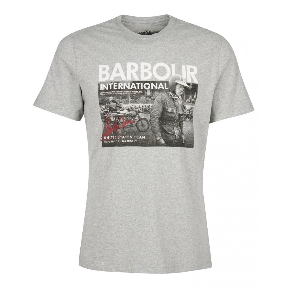 Barbour International Carter T-Shirt Grey Marl