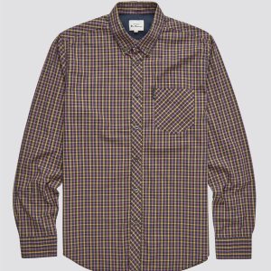Ben Sherman LS Signature Gingham Shirt Grape