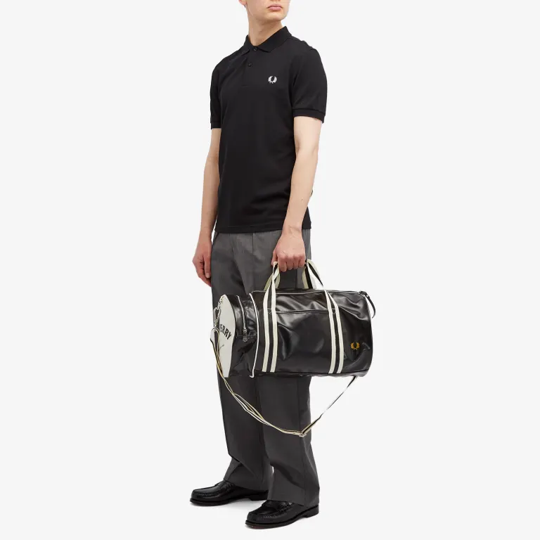 Fred Perry Classic Barrel Bag Black - Imagen 2