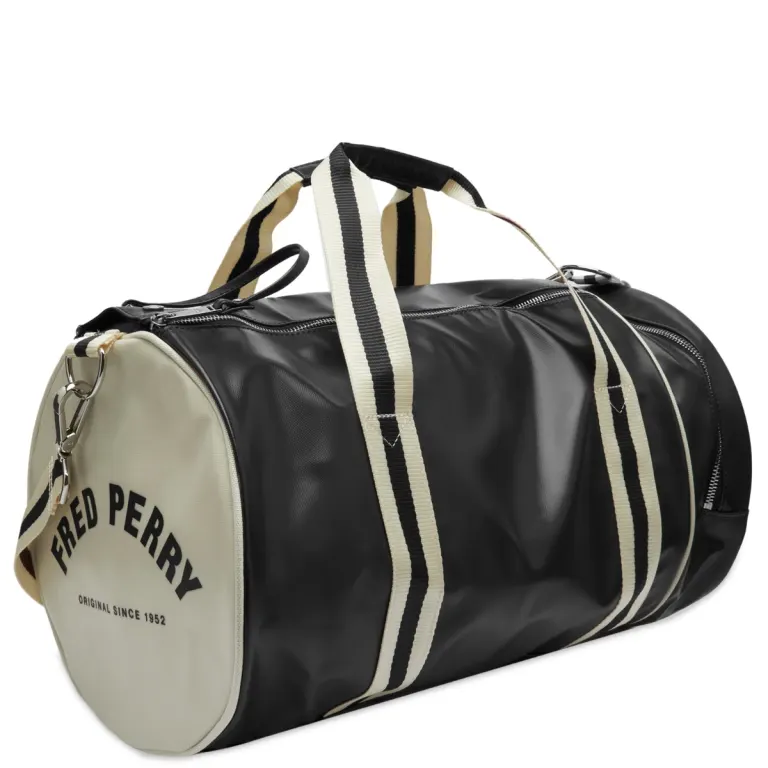 Fred Perry Classic Barrel Bag Black - Imagen 5
