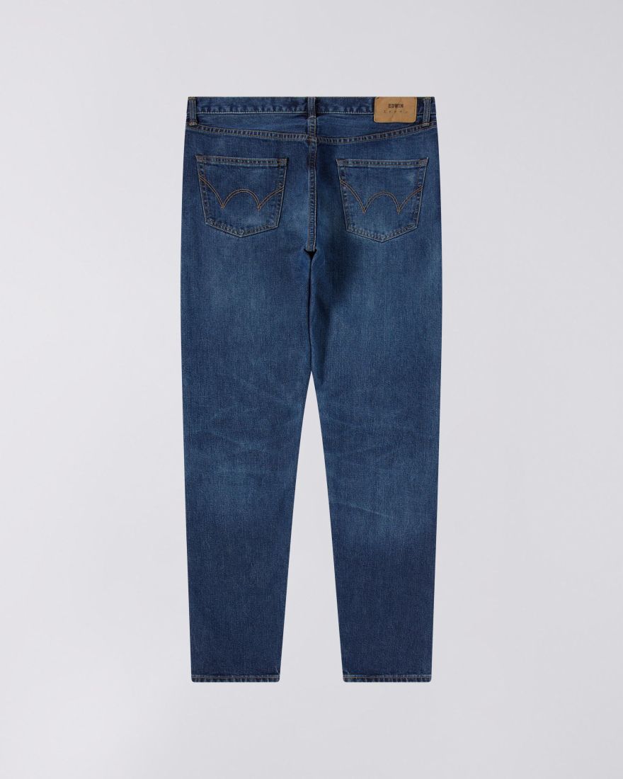 Edwin Regular Tapered Jeans L32 Blue - mid dark used - Imagen 2