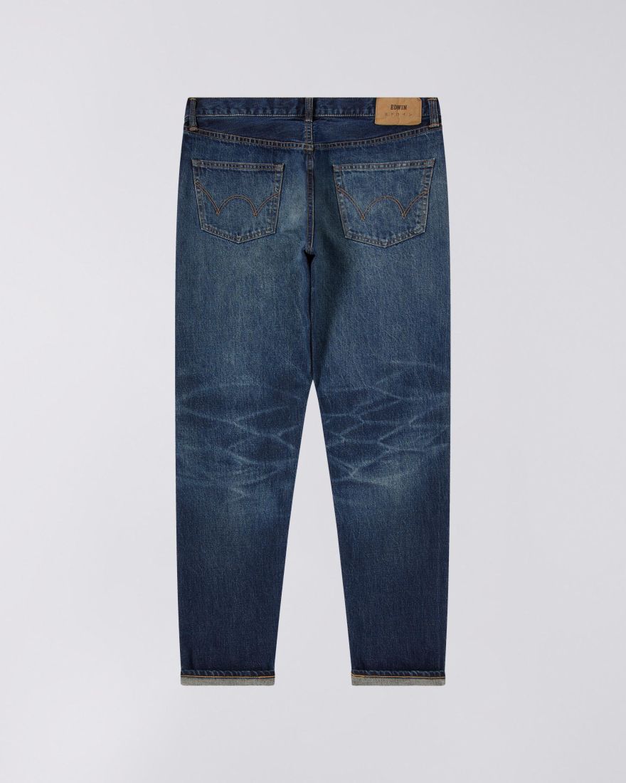 Edwin Regular Tapered Jeans L30 Blue - dark used - Imagen 2
