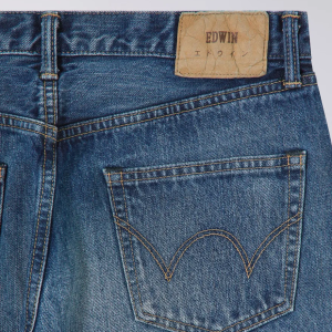 Edwin Regular Tapered Jeans L30 Blue Dark Used - Imagen 3
