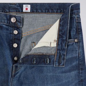 Edwin Slim Tapered Jeans L32 Blue - mid dark used - Imagen 3