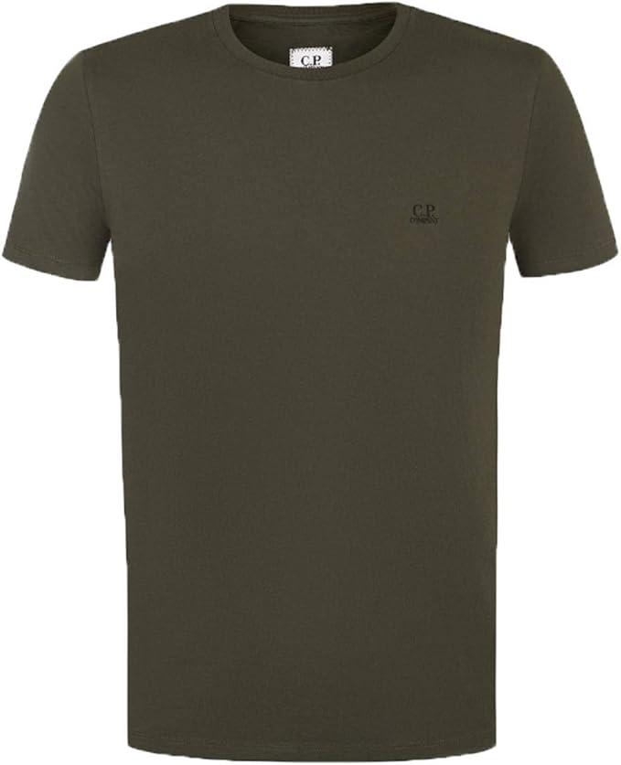 C.P. Company Re-Colour Goggle Hood Back Mako Jersey tee Black Coffee