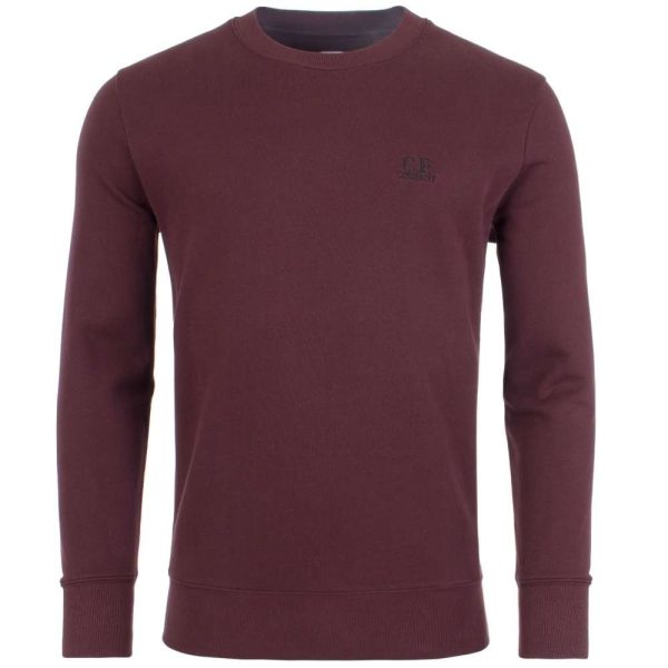 C.P. Company Embroidered Logo Sweat Bitter Chocolate