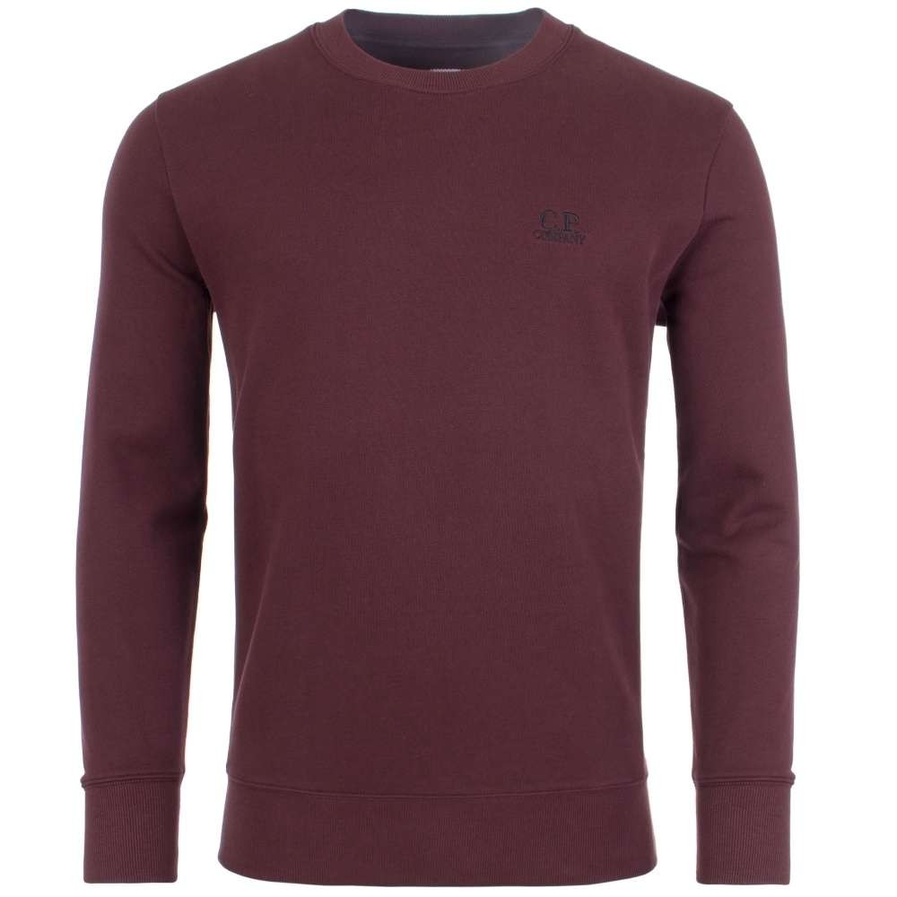C.P. Company Embroidered Logo Sweat Bitter Chocolate
