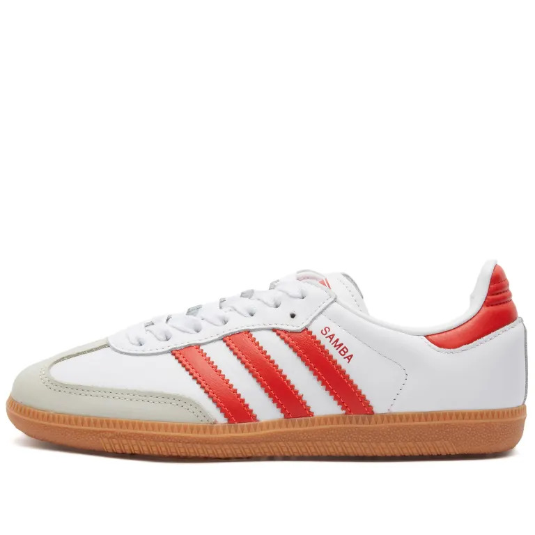 Adidas Samba OG Woman IF6513 Cloud White / Solar Red / Off White - Imagen 2