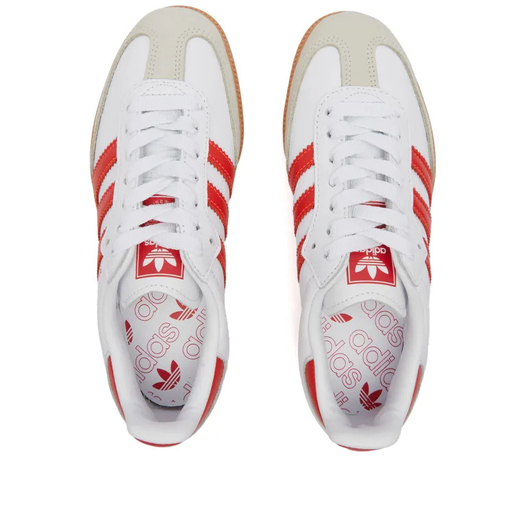 Adidas Samba OG Woman IF6513 Cloud White / Solar Red / Off White - Imagen 4