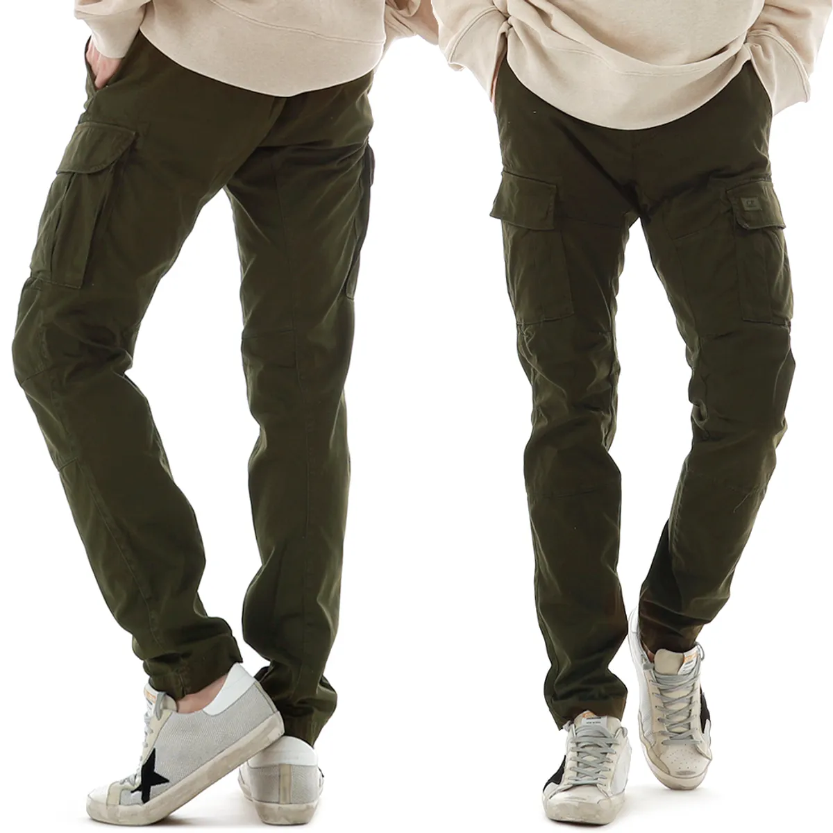 C.P. Company Stretch Sateen Cargo Pants Dark Green