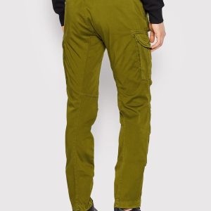 C.P. Company Stretch Sateen Lens Cargo Pants Green 698 - Imagen 4