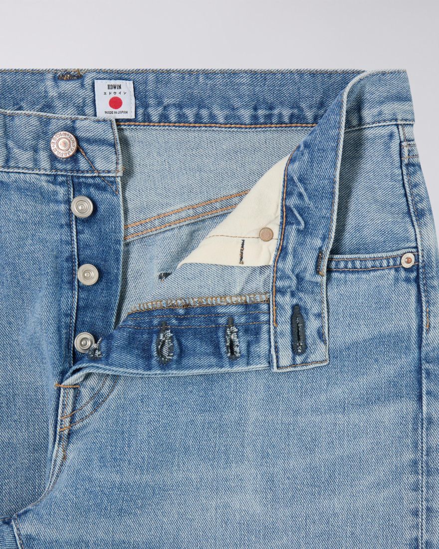 Edwin Slim Tapered Jeans L32 Blue - light used - Imagen 3