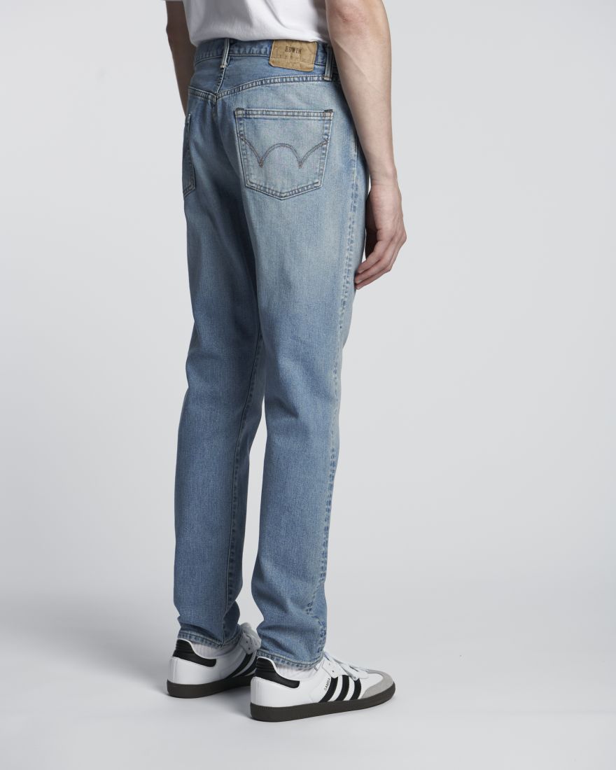 Edwin Slim Tapered Jeans L32 Blue - light used - Imagen 4