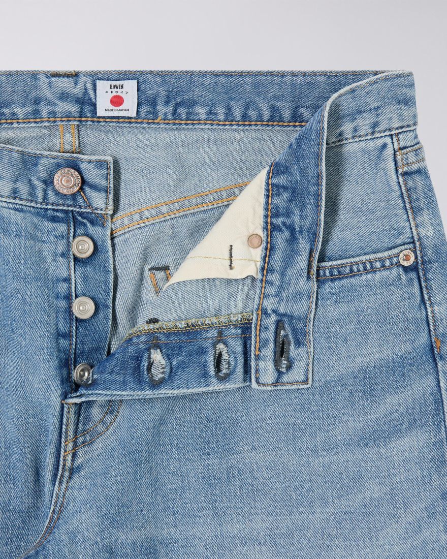 Edwin Regular Tapered Jeans L32 Blue - light used - Imagen 4