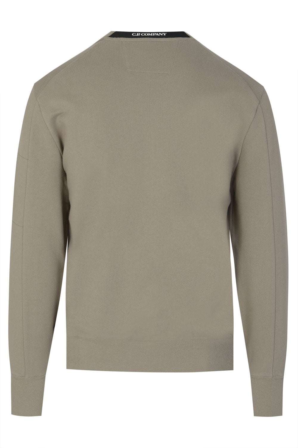 C.P. Company Diagonal Raised Fleece Crew Neck Sweatshirt Army Green - Imagen 2