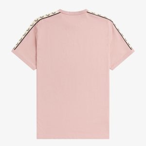 Fred Perry Taped Ringer T-Shirt Dusty Rose Pink / Black - Imagen 3