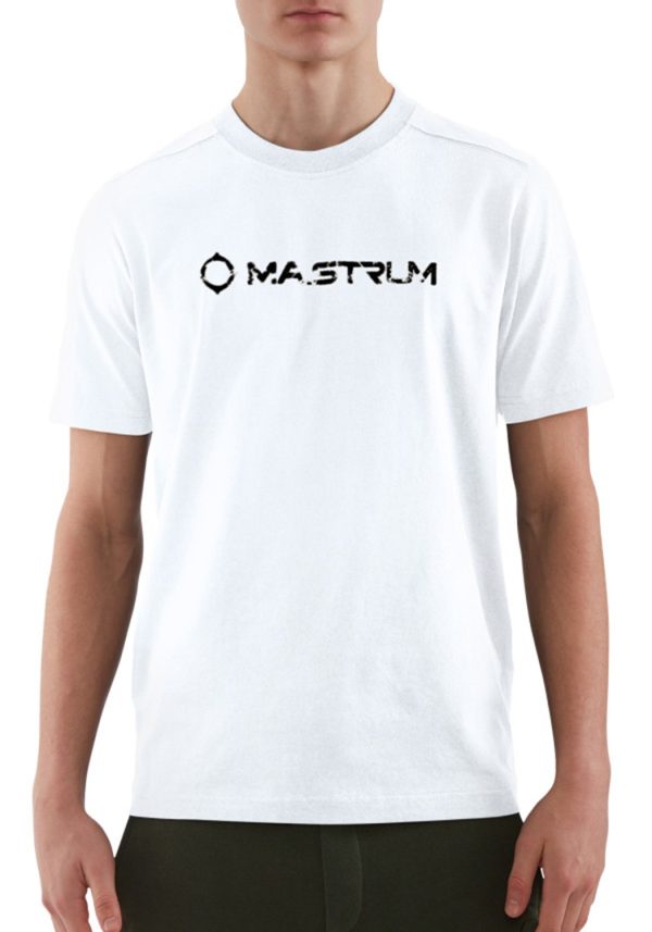 MA.STRUM Cracked Logo Tee Optic White