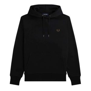 Fred Perry Laurel Wreath Hooded Sweat Black