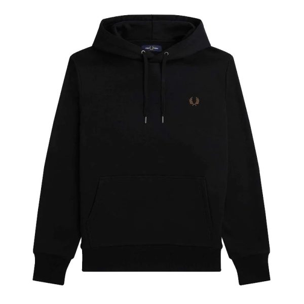 Fred Perry Laurel Wreath Hooded Sweat Black