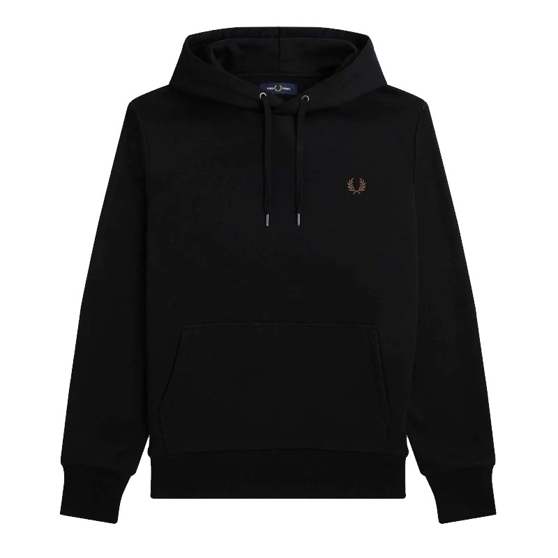 Fred Perry Laurel Wreath Hooded Sweat Black