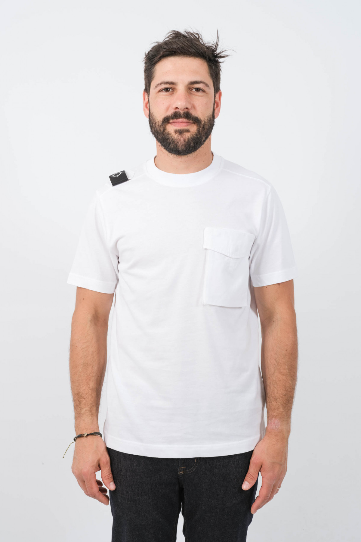 MA.STRUM Cargo Pocket Tee Optic White - Imagen 2