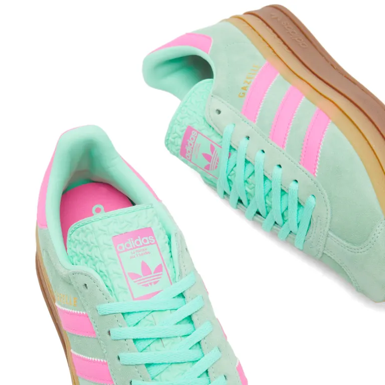 Adidas Gazelle Bold H06125 Pulse Mint / Screaming Pink / Gum M2 - Imagen 2