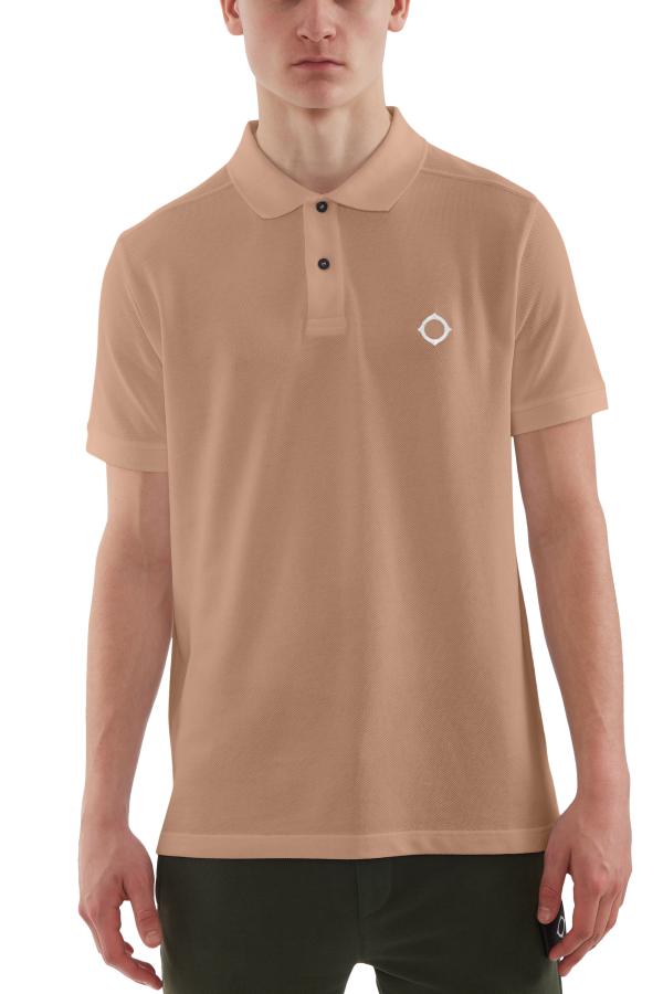 MA.STRUM SS Pique Polo Army Brown
