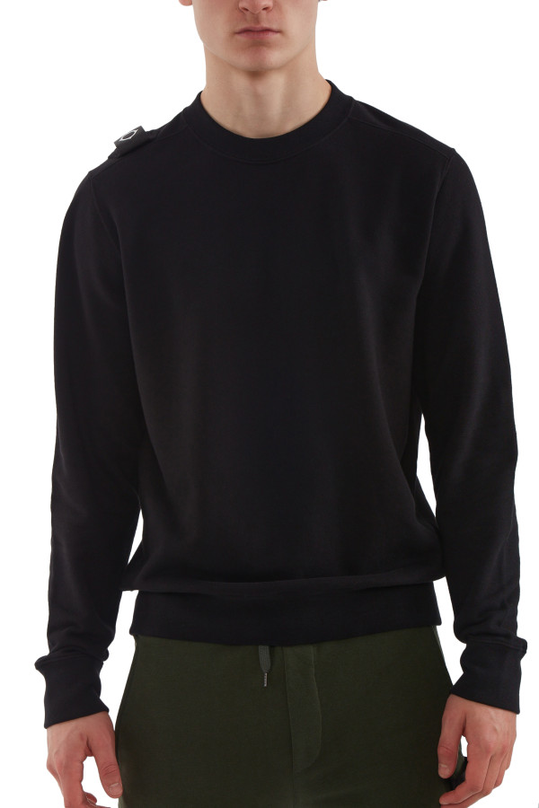 MA.STRUM Core Crew Sweat Jet Black